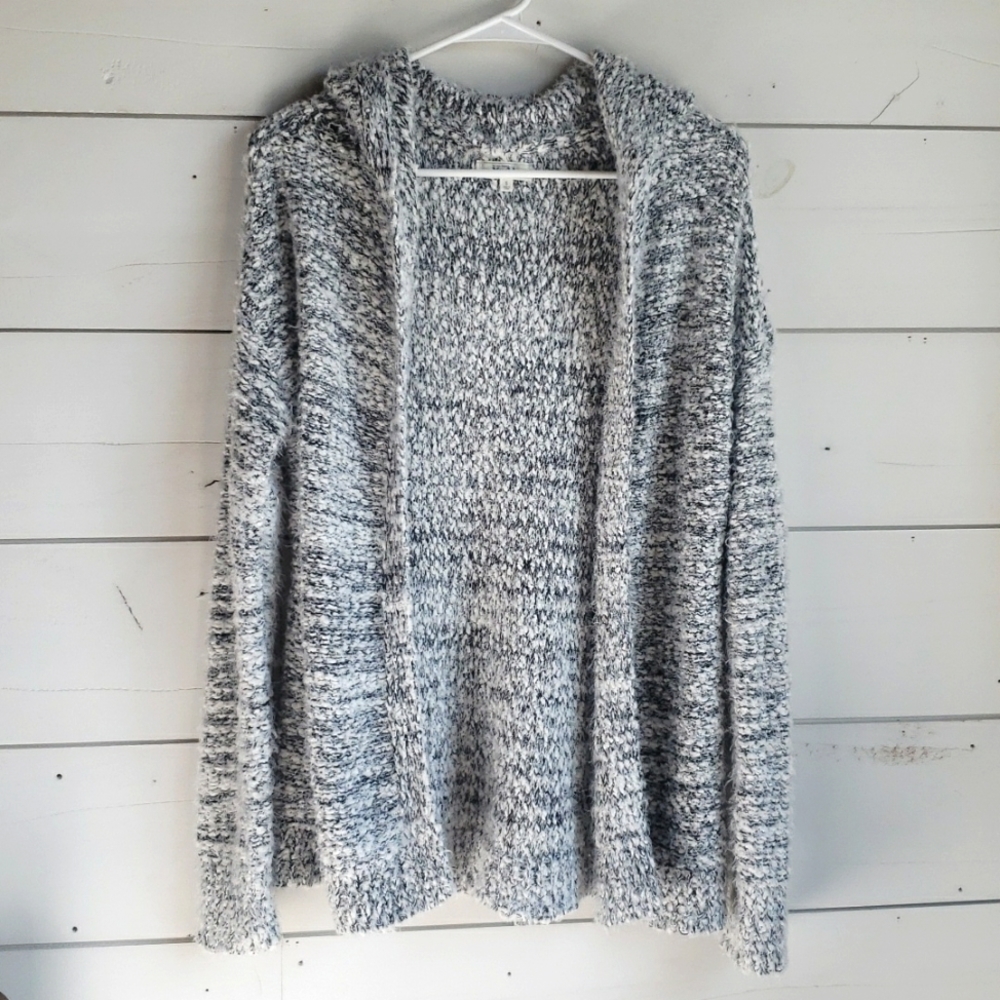 CARDIGAN OPEN FRONT WITH HOOD